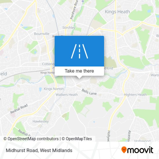 Midhurst Road map