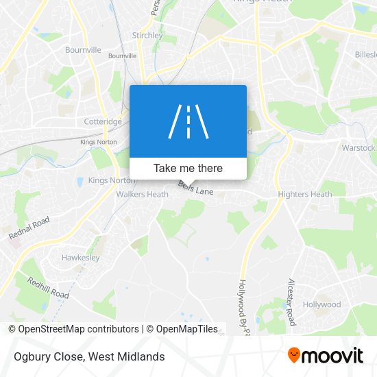 Ogbury Close map