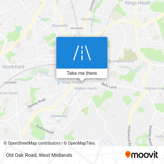 Old Oak Road map
