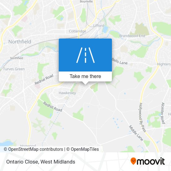 Ontario Close map