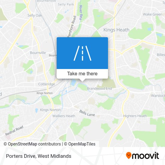 Porters Drive map