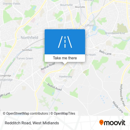Redditch Road map