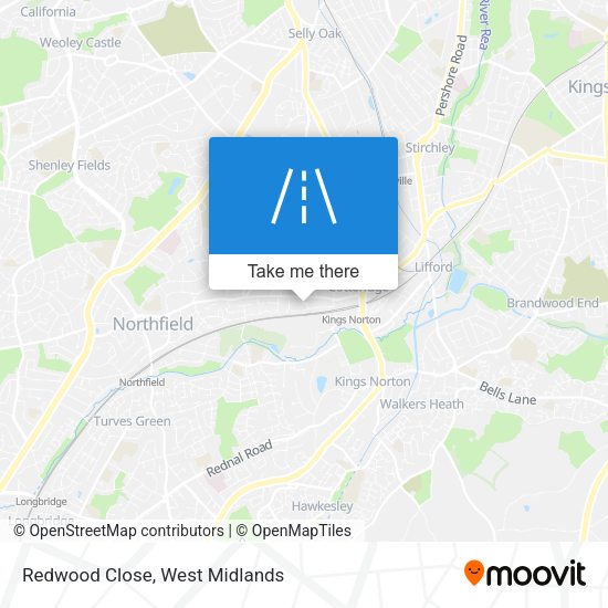 Redwood Close map