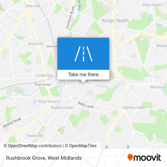 Rushbrook Grove map