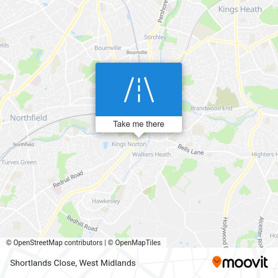 Shortlands Close map