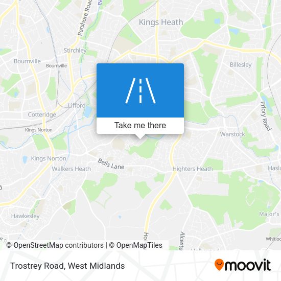 Trostrey Road map