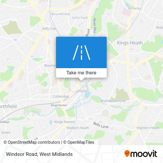 Windsor Road map