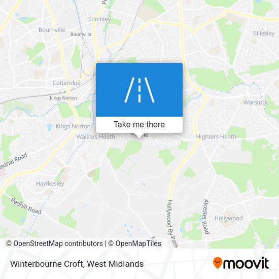 Winterbourne Croft map