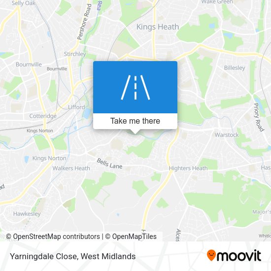 Yarningdale Close map