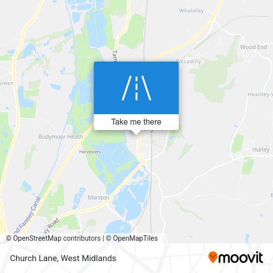 Church Lane map