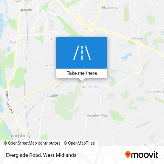 Everglade Road map