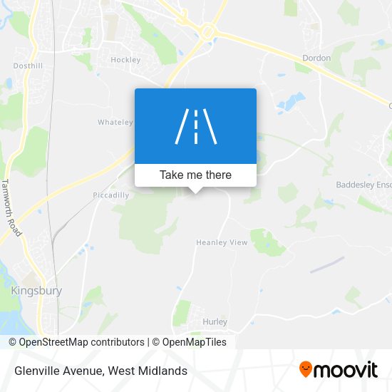 Glenville Avenue map