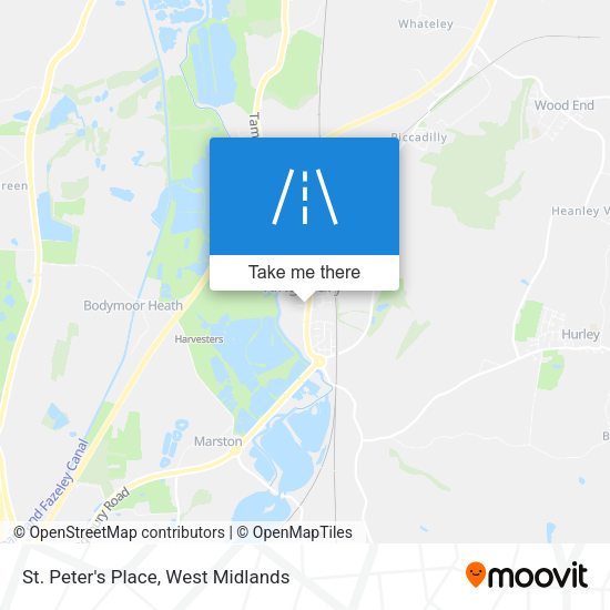 St. Peter's Place map