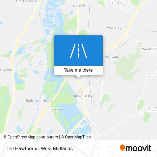 The Hawthorns map