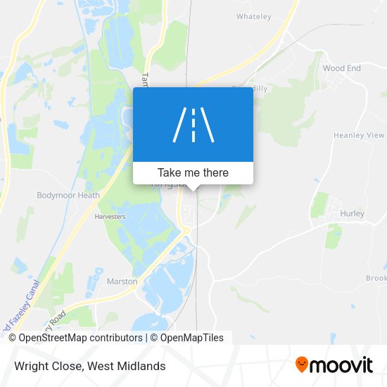 Wright Close map