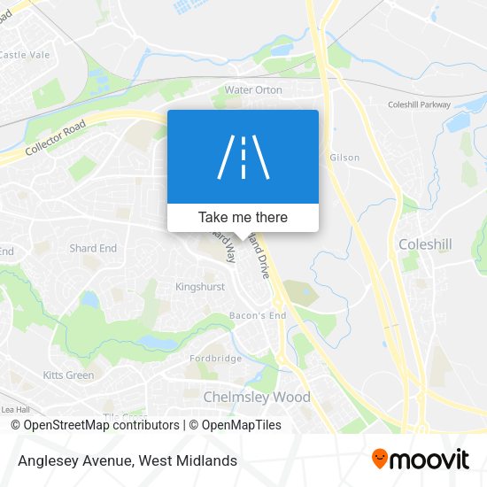 Anglesey Avenue map