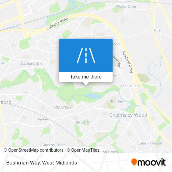 Bushman Way map