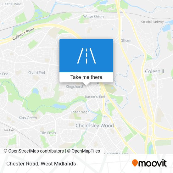Chester Road map
