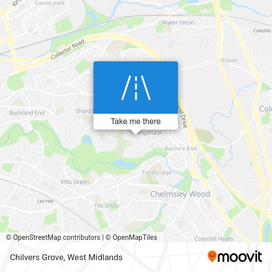 Chilvers Grove map