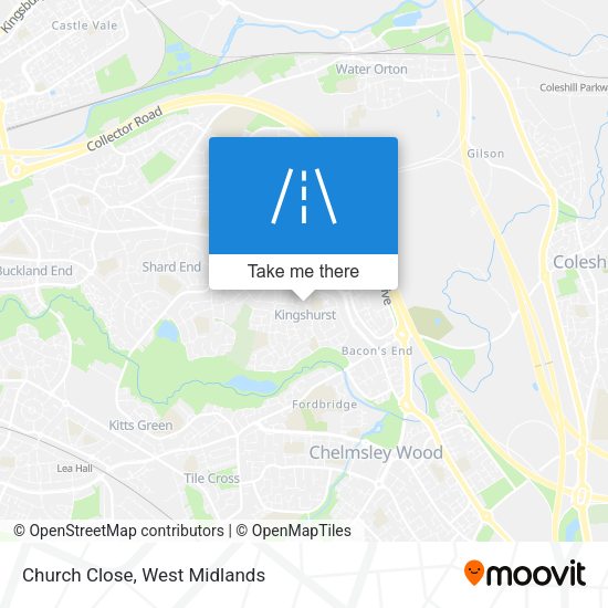 Church Close map
