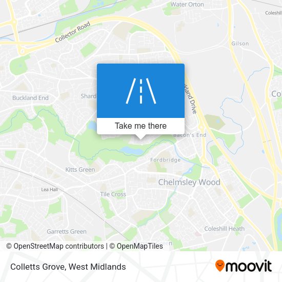 Colletts Grove map