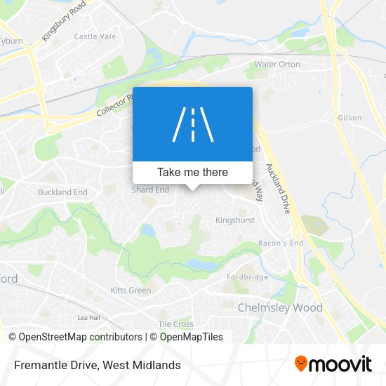 Fremantle Drive map
