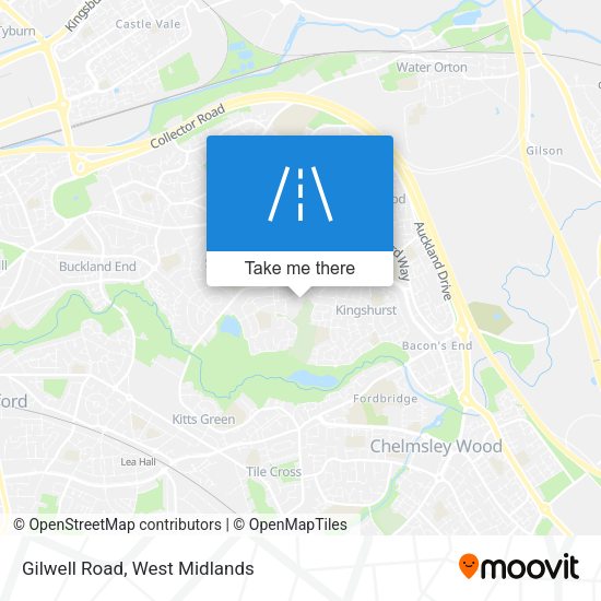 Gilwell Road map