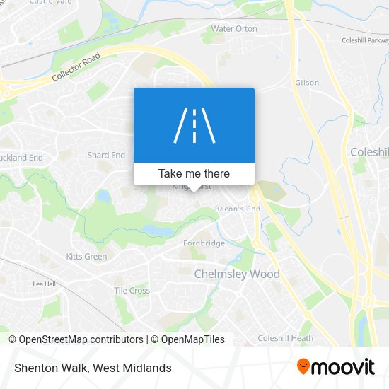 Shenton Walk map