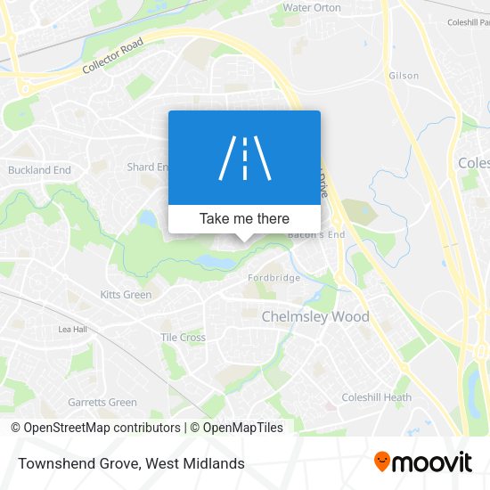 Townshend Grove map