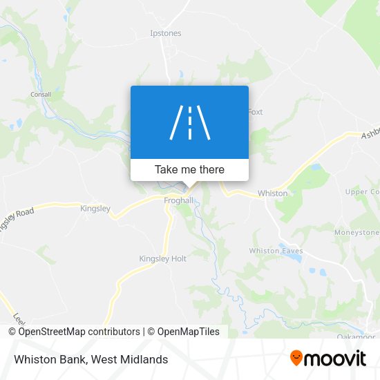 Whiston Bank map