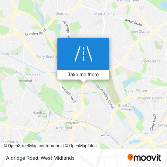 Aldridge Road map
