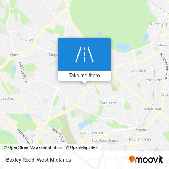 Bexley Road map