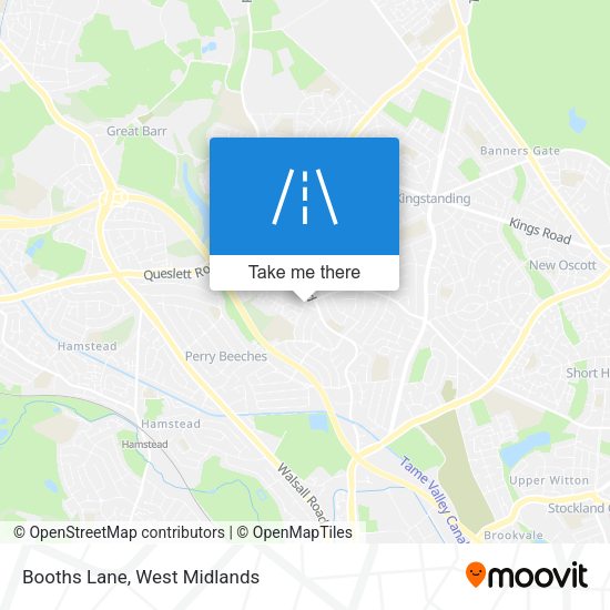 Booths Lane map