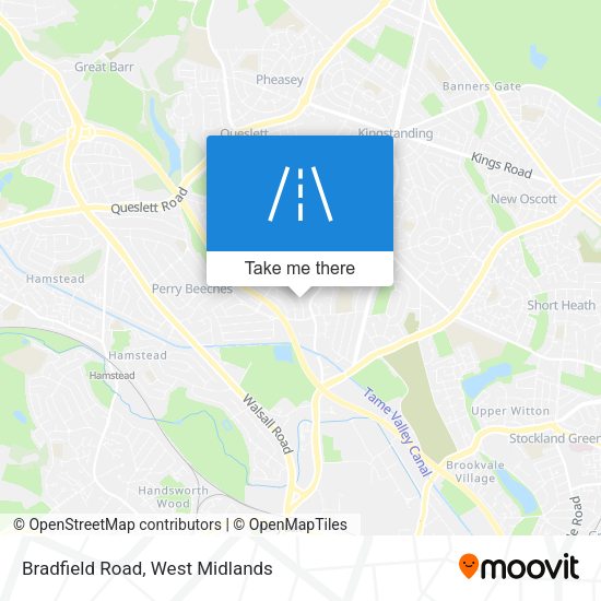 Bradfield Road map