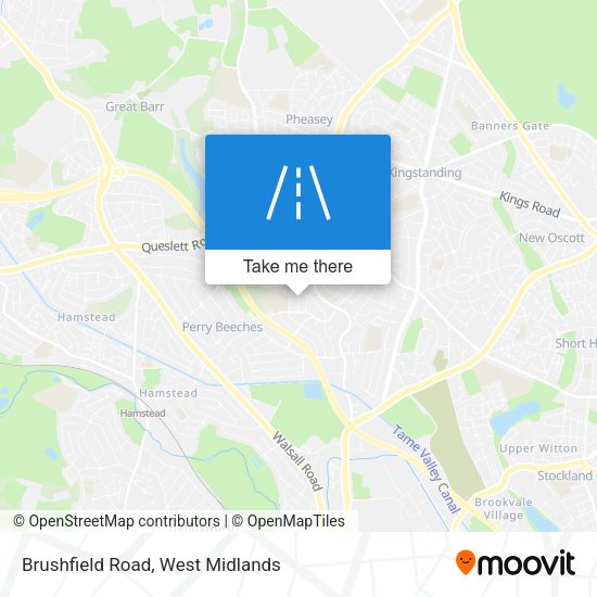 Brushfield Road map