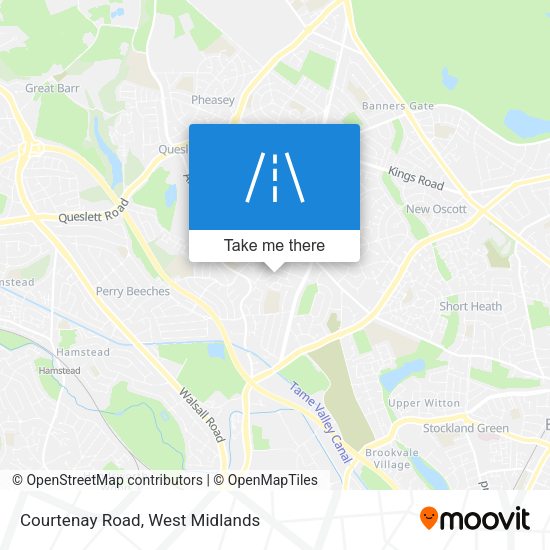 Courtenay Road map
