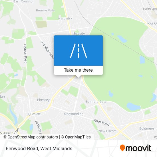 Elmwood Road map