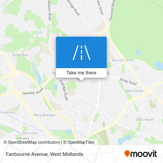 Fairbourne Avenue map