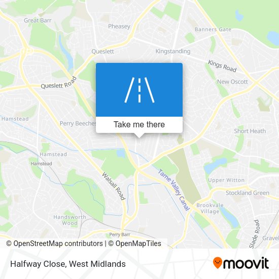 Halfway Close map