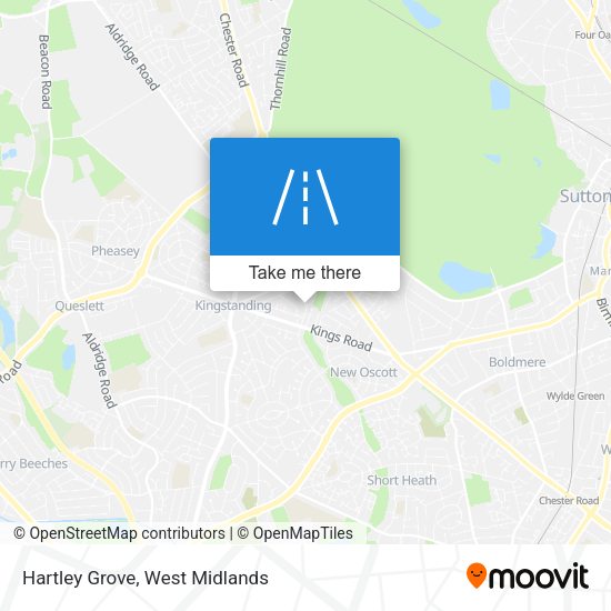Hartley Grove map
