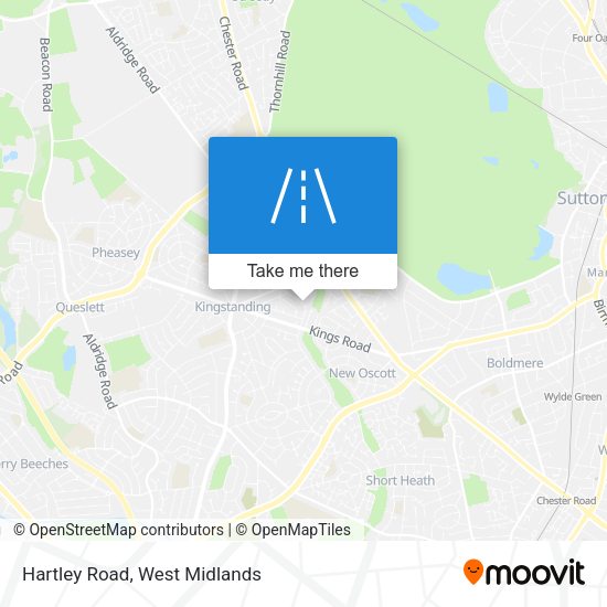 Hartley Road map