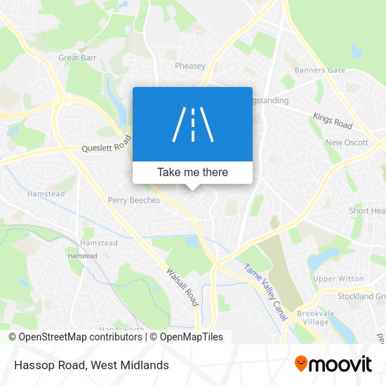 Hassop Road map