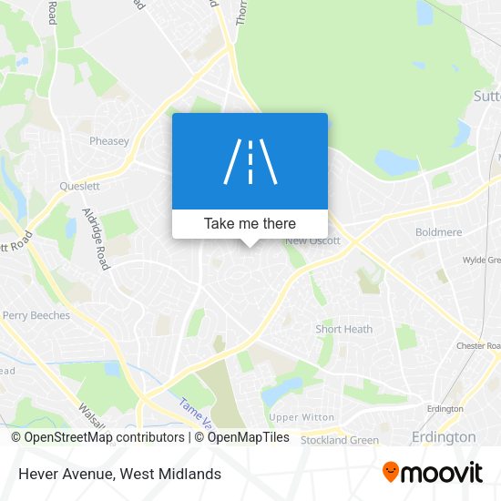Hever Avenue map