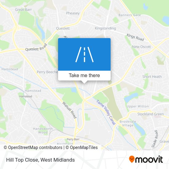 Hill Top Close map