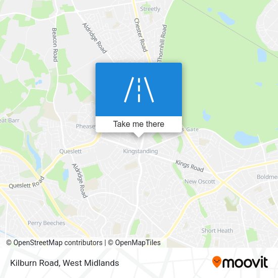 Kilburn Road map
