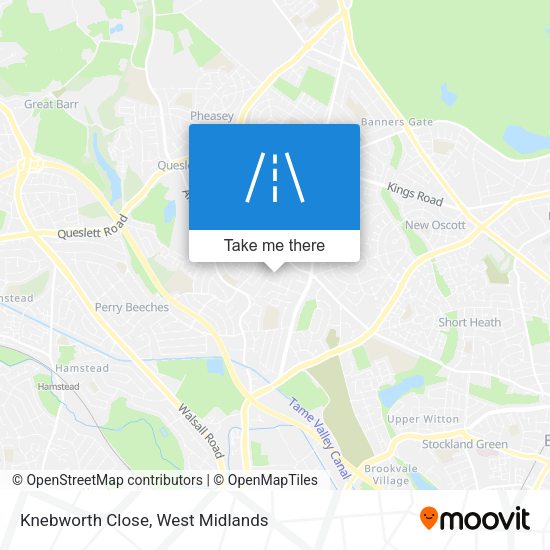 Knebworth Close map