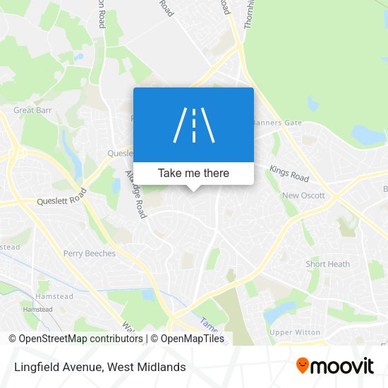 Lingfield Avenue map