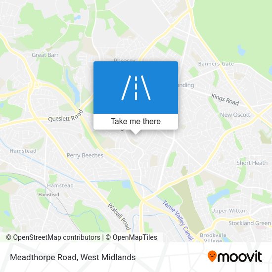 Meadthorpe Road map
