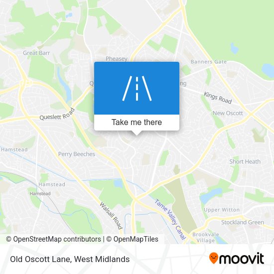 Old Oscott Lane map