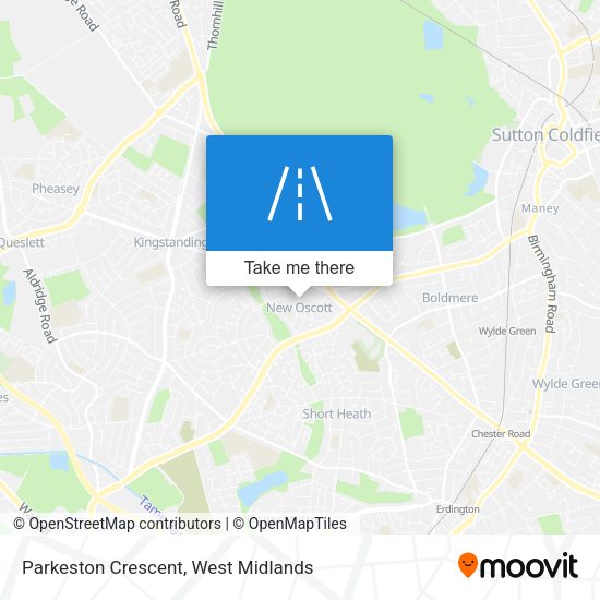 Parkeston Crescent map